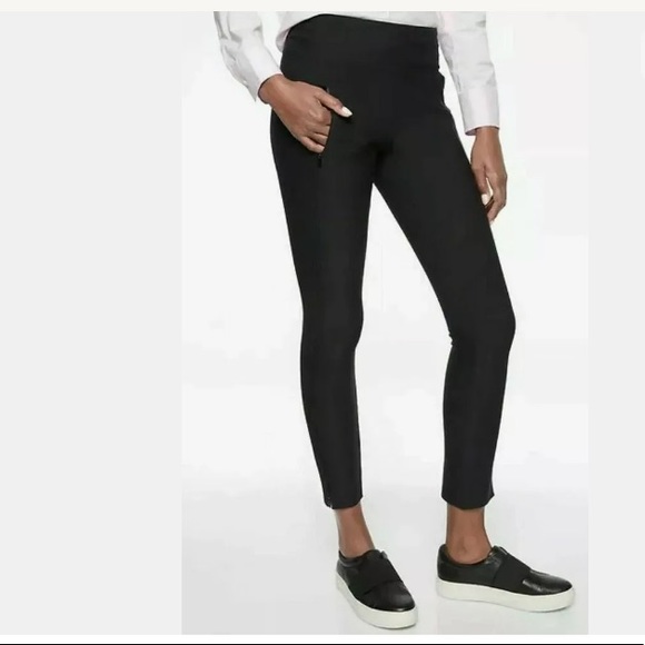 Athleta Pants - ATHLETA Stellar Crop Pant Black Perforated NWT